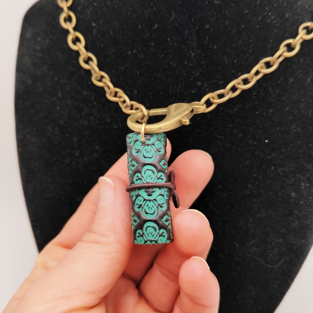 381MIDALANE Unique Leather Mini Book Necklace - Picture 7 of 16